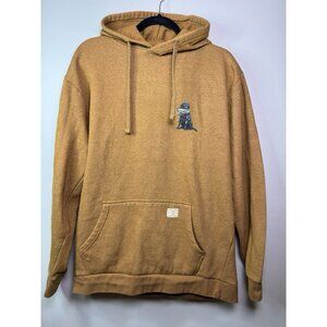 Buckhorn River Men’s Tan Hoodie Hunting Duck Dog Design L